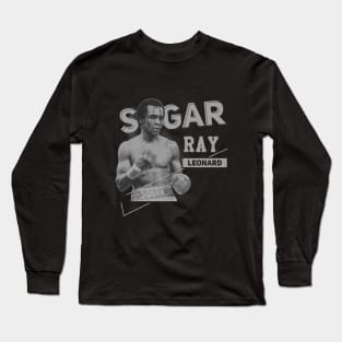 Sugar Ray Leonard | illustrations Long Sleeve T-Shirt